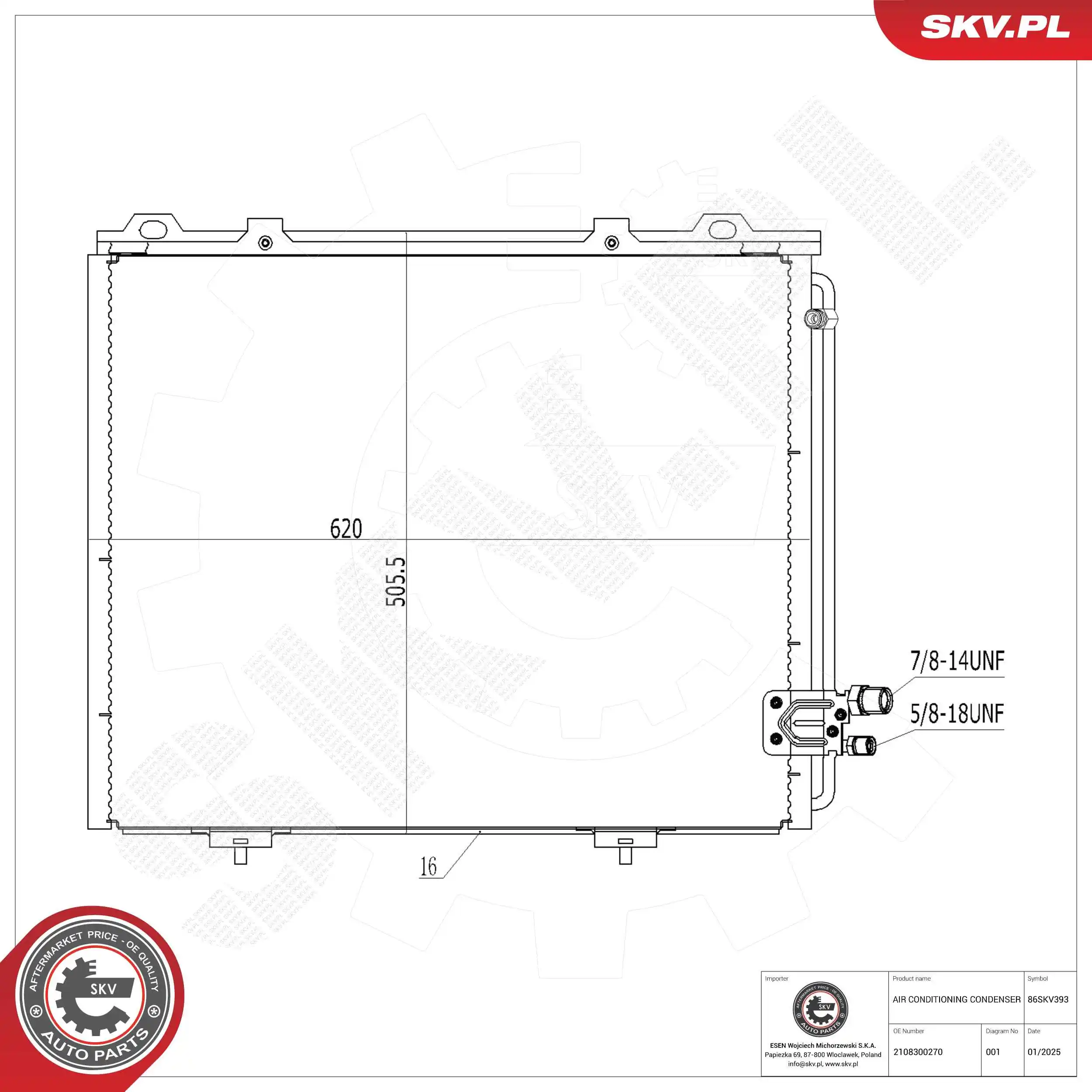 Condenser, air conditioning